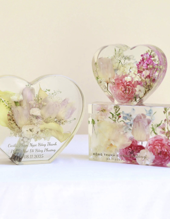 Set 3 sản phẩm được Dâu lựa chọn để lưu lại 2 bó Hoa Cưới